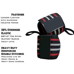 Nueva llegada Fitness seguridad logotipo personalizado muñequera levantamiento de pesas muñequeras con lazo para el pulgar muñequeras soporte Brace - Product Image 2