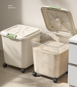 ELEVE Conteneur de stockage d'aliments pour animaux de compagnie portable, étanche, hermétique, anti-humidité, anti-fuite, facile à nettoyer, durable et solide - Product Image 3