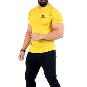 T-shirt musculaire personnalisé pour la vente en ligne, t-shirt musculaire respirant grande taille en taille adulte standard, vêtements de sport, t-shirt musculaire - Product Image 2