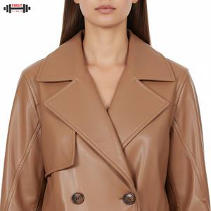 Veste bomber en cuir véritable pour homme, imperméable, respirante, coupe-vent, grande taille, en cuir gaufré - Product Image 3