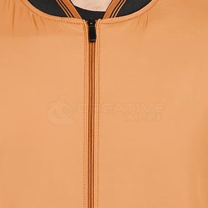 Custom Men's <b>Stand</b> Collar Zipper Windproof Bomber Jacket for Winter Breathable Casual Street Style Private Label Available - Product Image 5