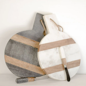 Planche à découper en bois d'acacia et marbre Planche à fromage en bois d'acacia et marbre personnalisée au meilleur prix avec logo personnalisé - Product Image 4