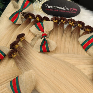 Meilleure vente 2025 haute qualité 100% Extensions humaines vierges crues vietnamiennes Super Double dessiné Machine Double trame pointe plate pleine - Product Image 1