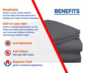 400 TC ensemble de draps en coton rayé léger 100% taies d'oreiller en lin pour la maison hôtel ou hôpital - Product Image 4