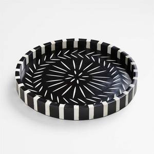 Wholesale Nordic Style Custom Resin Inlay <b>Serving</b> <b>Trays</b> Bone Inlay Kitchenware Rectangular Acrylic <b>Plastic</b> MDF for Home Use - Product Image 5