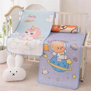 60*120CM almohadilla de <span class=keywords><strong>cuna</strong></span> Protector impermeable <span class=keywords><strong>cuna</strong></span> Beige acolchado <span class=keywords><strong>forros</strong></span> equipados colchones de aire Prottor colchón de cama de bebé - Product Image 3