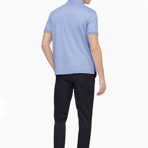 Polo 100% coton de haute qualité pour hommes, maillot respirant, motif uni, tenue décontractée de grande taille - Product Image 2