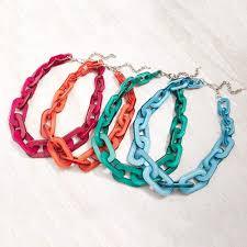 Best Quality Customizable Handmade Resin Chain Necklace Style Love Swirl Pattern Customized Color Party Wear By HAND MADE CRAFT - Product Image 6