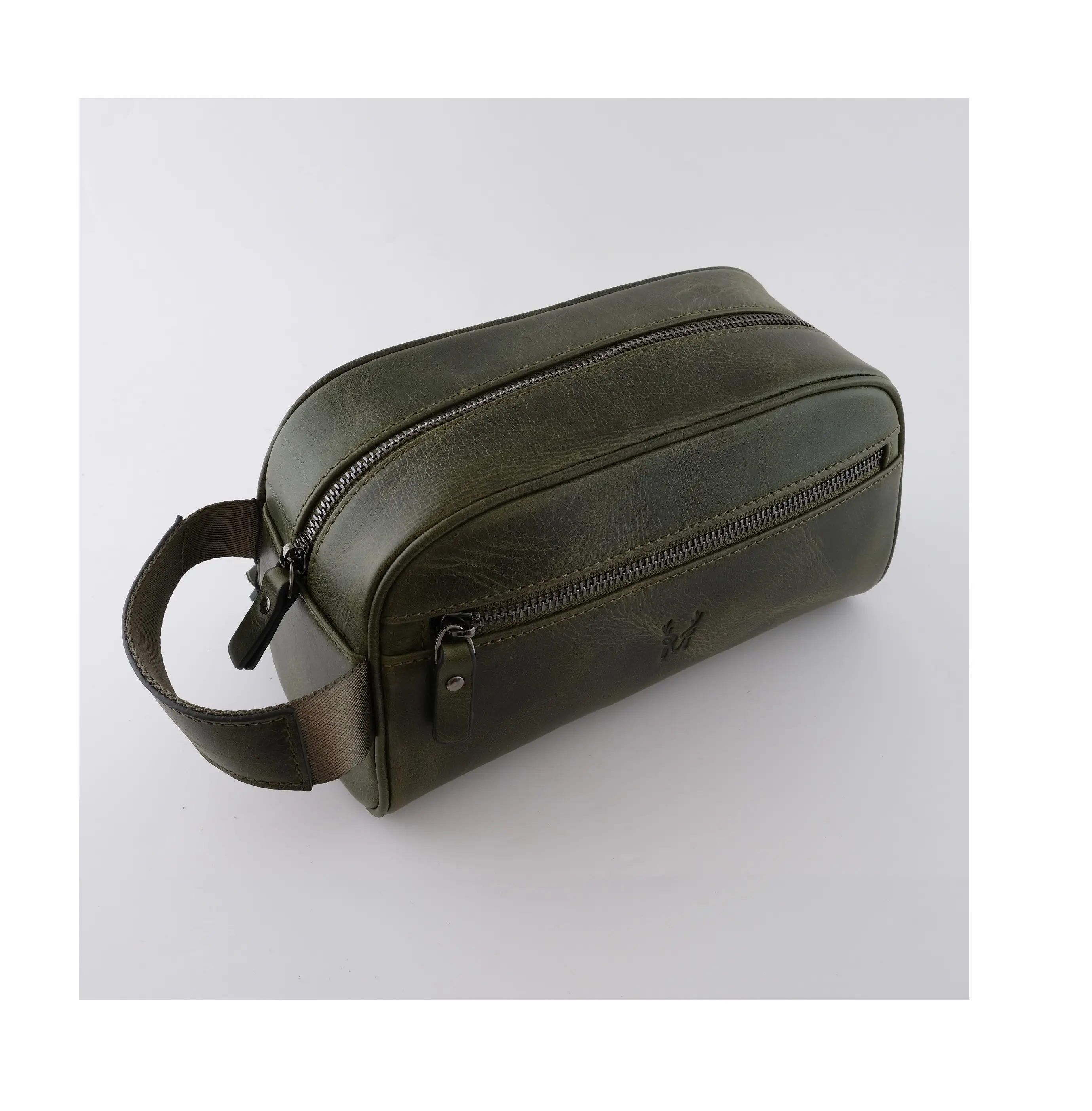 Echte Ledertasche Unisex Green Color Special Design Ledertasche Clutch Bag - Made in Turkey