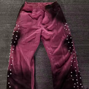 Pantalon de survêtement en strass en gros, qualité supérieure, prix bas, MOQ faible, service OEM, logo personnalisé, vente chaude - Product Image 4