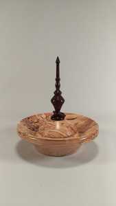 Le porte-anneau en bois moderne en bois naturel classique fabriqué à la main est une fusion étonnante de fonctionnalité et d'élégance Conçu - Product Image 5