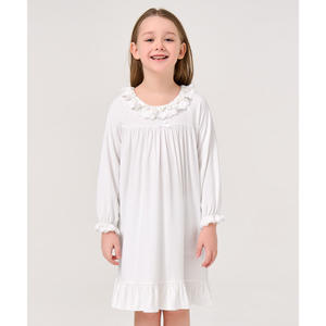 Camisón Largo de Bambú Viscosa Sostenible para Mujer, Talla Única, Ropa de Dormir ODM con Cintura Elástica y Cierre con Cordón - Product Image 3