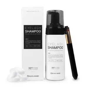 private label Korea lash Shampoo Extension BLACKBERRY Foam eyelash Cleaner liquid brush OEMODM Cleansing Shampoo