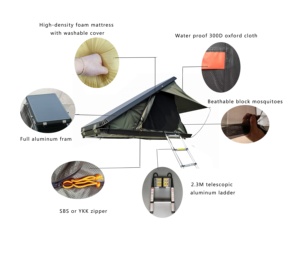 Fabbrica In magazzino tenda da <span class=keywords><strong>tetto</strong></span> In alluminio OEM hard Shell Car Roof Top <span class=keywords><strong>per</strong></span> Offroad Camper Van Roof Tent - Product Image 4