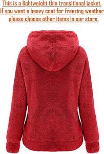 Chaqueta de Forro Polar Sherpa con Capucha, Ligera y Moderna para Primavera/Otoño - Product Image 4