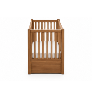 <span class=keywords><strong>Culla</strong></span> in Legno Naturale con Sponde di Sicurezza Verticali, Arredamento Minimalista per Cameretta, <span class=keywords><strong>Dimensioni</strong></span> Personalizzabili - Product Image 3