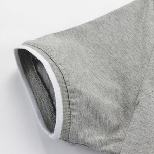 Camisas Personalizadas para Hombre, OEM, Transpirables, de Tela de Lona con Spandex/Algodón, Estilo Gótico, Logotipo Bordado en la Parte Delantera, Manga Corta - Product Image 3