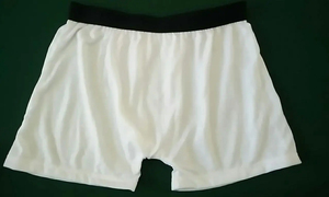 Sublimation Blank <b>White</b> Polyester <b>Men</b> Boxer <b>Shorts</b> With Black Soft Waistband Underwear Custom Own Design - Product Image 4