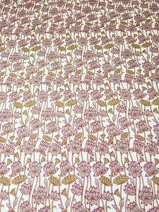 Hecho a mano de 6 plazas Rectangular Rosa gris mantel sábana Jaipur algodón bloque estampado Floral Lotus borde Floral cubierta de mesa - Product Image 6