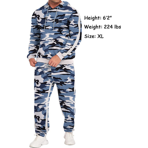 Costume empilé pour hommes Streetwear survêtement survêtement pour hommes deux pièces Jogger Flare pantalon ensembles Baggy survêtement ensemble - Product Image 6