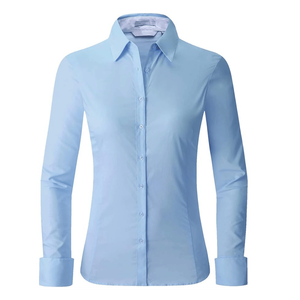 Women's Long Sleeve Office Pullover Shirt Custom Design, Solid Color, Affordable Price Manufacturer From Bangladesh - Product Image 1