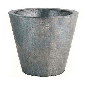 Jardín Galvanizado decorativo Cubo de forma redonda Maceta galvanizada con asas Disponible a bajo precio La mejor calidad - Product Image 3