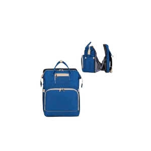 Sac à dos multifonctionnel grande capacité, sac à langer, matelas à langer portable, poches isothermes pour biberons, port USB pour parents occupés - Product Image 1