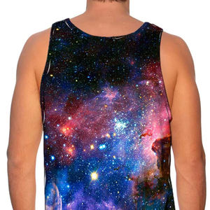 PUFFIN SPORTS Débardeur Homme Haute Qualité en Polyester/Coton Séchage Rapide Couleur Unie Devant pour Gym Entraînement Fitness Style Urbain - Product Image 3