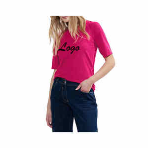 Camiseta de mujer Multicolor Lisa personalizada de alta calidad, camiseta de calle para mujer, Camiseta de algodón 100% para mujer, camiseta transpirable de exportación - Product Image 6