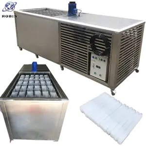 China Simple y fácil de operar 300kg Máquina de hielo en bloque de enfriamiento de salmuera
