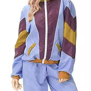 Ensemble coupe-vent printemps-automne pour femmes Ensemble de course deux pièces Ensemble coupe-vent décontracté pour femmes en gros - Product Image 6