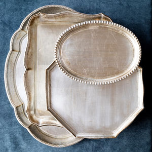 Bandeja de servicio de comida de latón de lujo Ideal para hoteles Restaurantes Resorts Bodas y eventos Elegante bandeja de aluminio en la India - Product Image 3