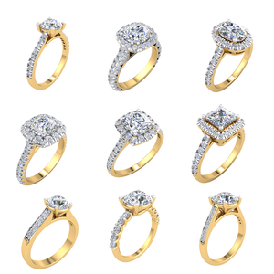 Bague design classique en or 10 carats pour femme avec 5,29Cts VS Clarity Lab Grown Diamond EF Color Jewelry - Product Image 4