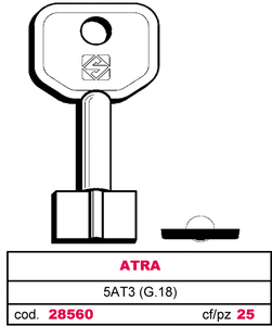 Chiave per Pompa 5at3 (g.Vas 0) Atra - Product Image 1