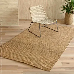 Haute Qualité Personnalisé Jacinthe D'eau Rectangle Tapis Naturel Boho Tissé Conception pour Salon Chambre Prière Décor À La Main OEM - Product Image 1
