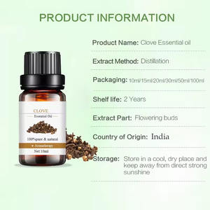 High Quality Cold Pressed Clove Essential <b>Oil</b> Pure for Body Skin Care Private Label Aroma <b>Diffuser</b> - Product Image 3