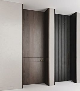 Puertas Interiores con Marcos, Panel de Puerta Compuesto WPC de Alta Calidad, Tablero Ecológico Impermeable para Proyectos de Hoteles y Apartamentos - Product Image 5