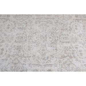 Turkish Large Rug 5.3x8.9 ft, White <b>Brown</b> Abstract Rug <b>Wool</b> - Product Image 5