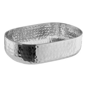 Cuenco de servicio de aluminio en forma de corazón con acabado plateado pulido para el hogar, cocina, comedor, fiesta y boda - Product Image 4