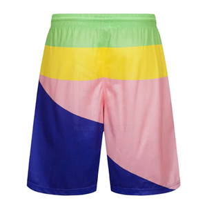 Pantalones cortos de sudor deportivos con estampado sublimado personalizado para hombre, ropa de entrenamiento para gimnasio, entrenamiento físico, cintura elástica, pantalones cortos de níquel para hombre - Product Image 3