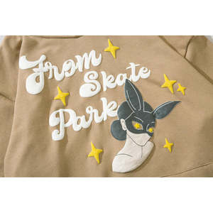 Matériau respirant couleur unie hommes bouffée impression sweats à capuche Style décontracté à capuche personnaliser votre propre Logo sweats à capuche pour hommes - Product Image 3