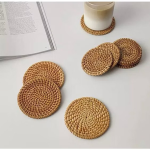 Meilleur sous-verre écologique en rotin naturel napperon classique jacinthe d'eau en bambou Vaisselle de restaurant du Vietnam en gros - Product Image 5
