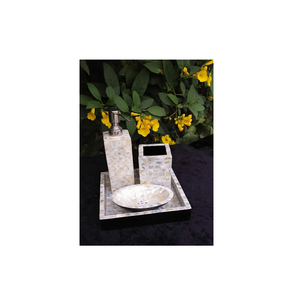 Ensembles d'accessoires de salle de bain en os de nacre fait à la main de meilleure conception pour la maison accessoire de restaurant d'hôtel à vendre - Product Image 6