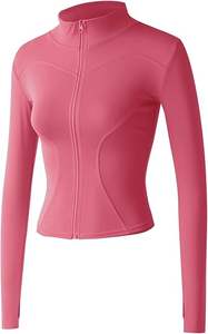 Chaqueta de Yoga con Cremallera y Manga Larga para Mujer, Talla Grande, Top Deportivo Transpirable de Secado Rápido, Chaqueta Ecológica para Correr, Ropa Deportiva para Gimnasio y Entrenamiento - Product Image 6