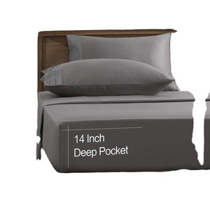 Juego de funda nórdica de satén de algodón 100% con colores personalizados y logotipo Kit de seis piezas de boda de estilo liso con conteo de hilos 500TC - Product Image 4