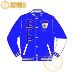 Personalizado Sigma Gamma Rho satén bordado Varsity chaqueta hermandad de Mujeres de alta calidad transpirable impermeable a prueba de viento chaquetas de las mujeres - Product Image 3