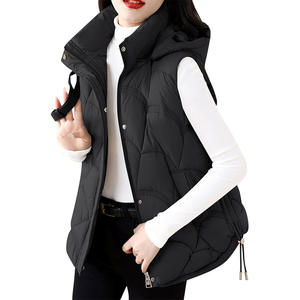 2025 Women's Cropped Fluffy Puffer <b>Waistcoat</b> Soft Waterproof Winter Vest <b>Vintage</b> Cropped Fluffy Puffer Sleeveless Cotton - Product Image 6