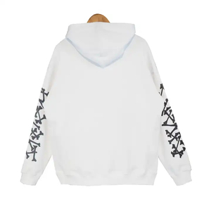 Vente en gros 100% coton coupe ajustée pull à capuche écologique hommes hiver sérigraphié logo personnalisé XS taille solide motif polaire - Product Image 3