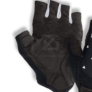 Gants de vélo en cuir unisexes personnalisés, demi-doigts, dernier style, best-seller - Product Image 3