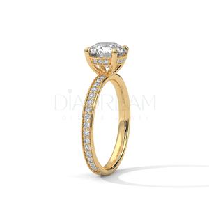 Bagues de fiançailles en diamant Moissanite en argent sterling 925 originales très vendues Bague de promesse Halo à la mode pour femmes - Product Image 4